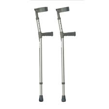 Crutches, Adjustable Full Cuff pair, 1pce
