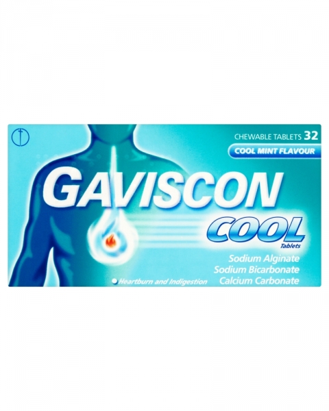 Gaviscon Cool Mint tablet UK, 32pcs