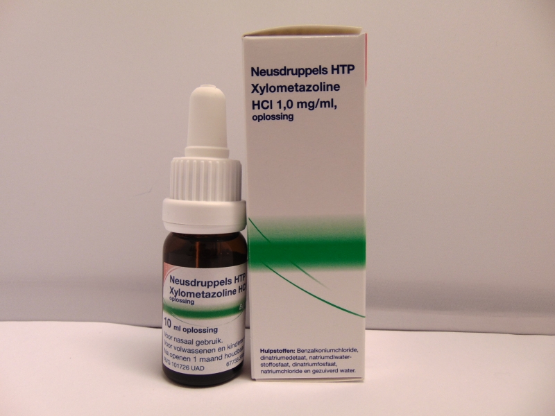 Xylometazoline 0,1% Nosedrops, 10ml