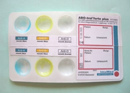 ABO-Trol forte II Test Card A/B/O+D, 30pcs