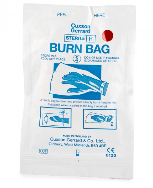 Sterile Burn Bag for hand, 1pce