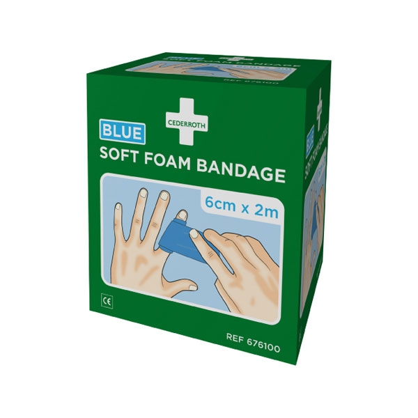 Cederroth 2pack Soft Foam Bandage Blue