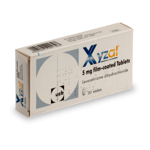 Levocetirizine (Xyzal) 5mg tablet, 30pcs