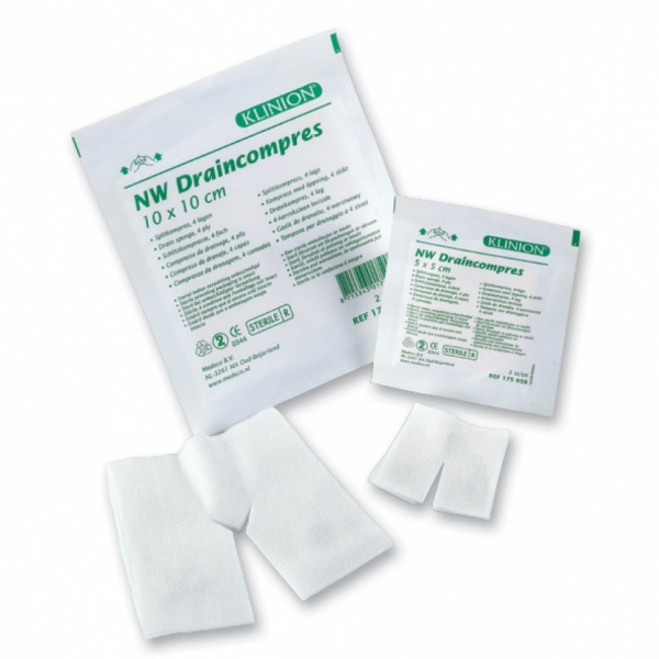 Klinion Hydophilic Gauze Compress sterile 10x20cm 12-ply, 50pcs