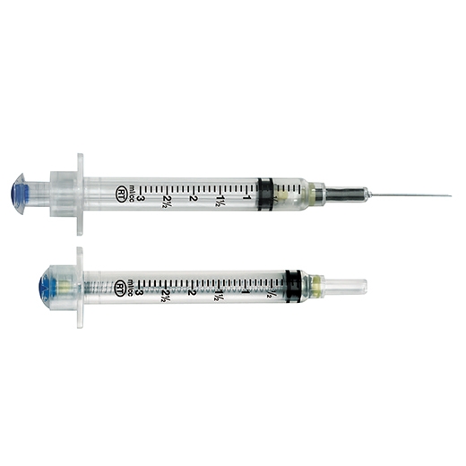 Syringe 3ml Vanishpoint 22G, 100pcs