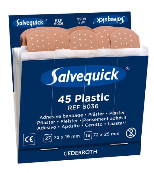Salvequick plaster refill plastic (6x45pcs), 270pcs