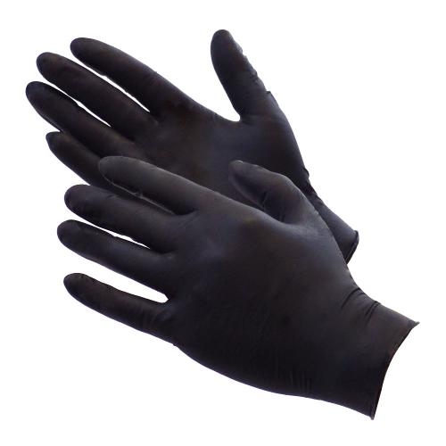 Gloves Nitril Black, size L, 100pcs