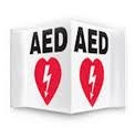 Wall Sign PP AED available, 1pce