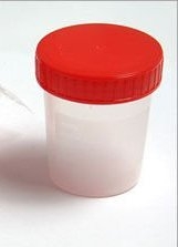 Urine/stool container with seal 125ml, 1pce