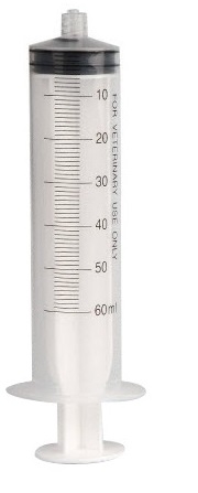 Syringe disposable sterile luer 50-60ml, 1pce