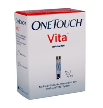 One touch Vita teststrips, 50 pieces